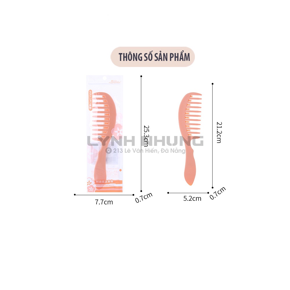 Lược nhựa răng thưa giảm rụng tóc