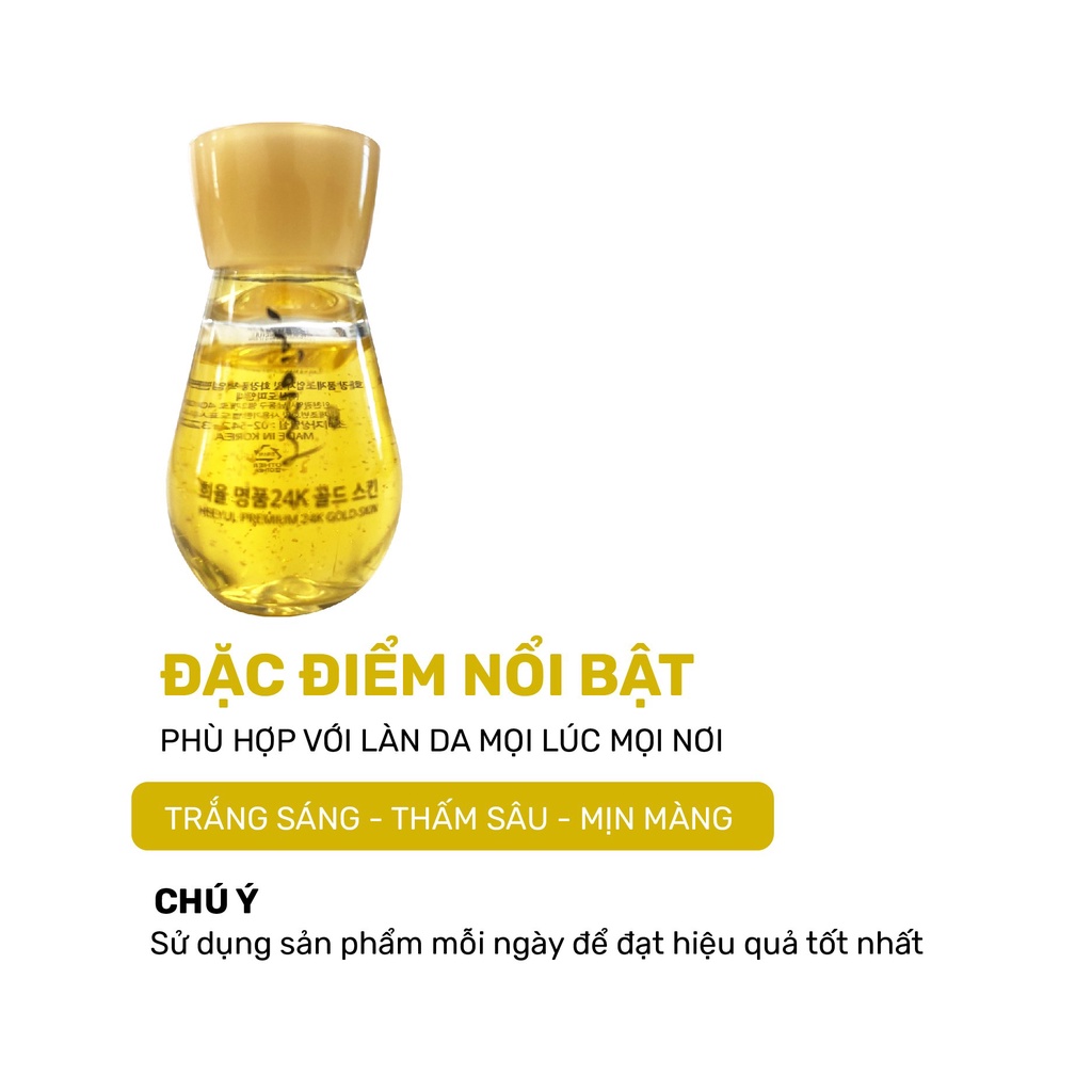 Tinh chất dưỡng da vàng 24K cao cấp Lebelage Hee Yul Premium Gold Essence dưỡng ẩm dưỡng trắng chống lão hóa 30ml