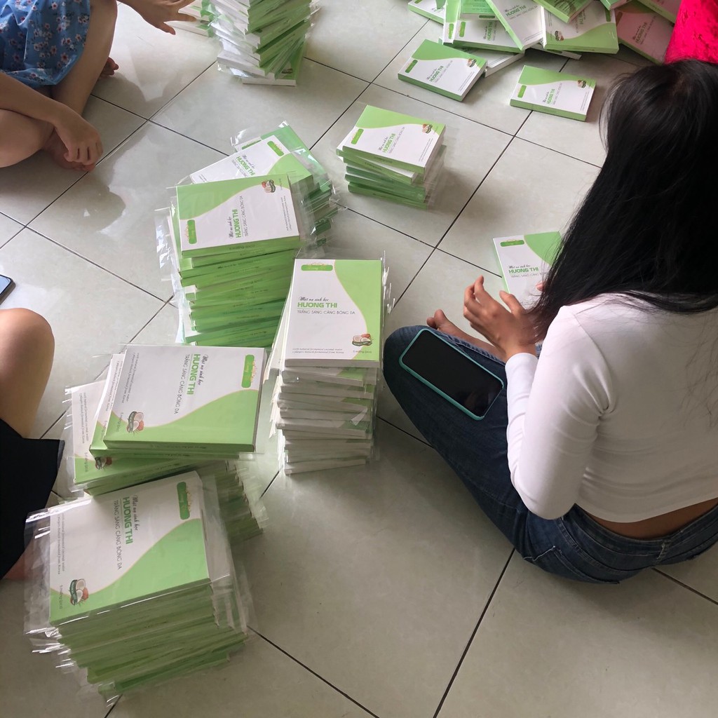 Mặt nạ phôi dừa Hương Thi Dr. Ánh Chính hãng, trắng sáng căng bóng da - 01 miếng