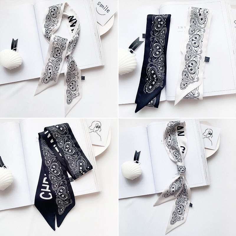 Dây buộc tóc thắt nơ ruy băng đa năng thời trang