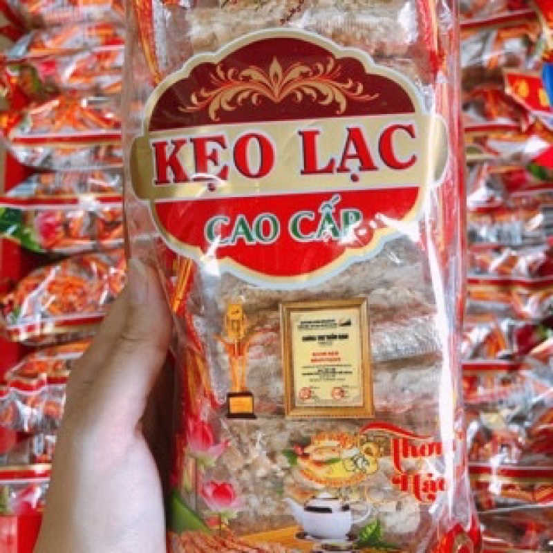 Kẹo lạc Đình Mạnh gói 450g - đặc sản Thái Bình
