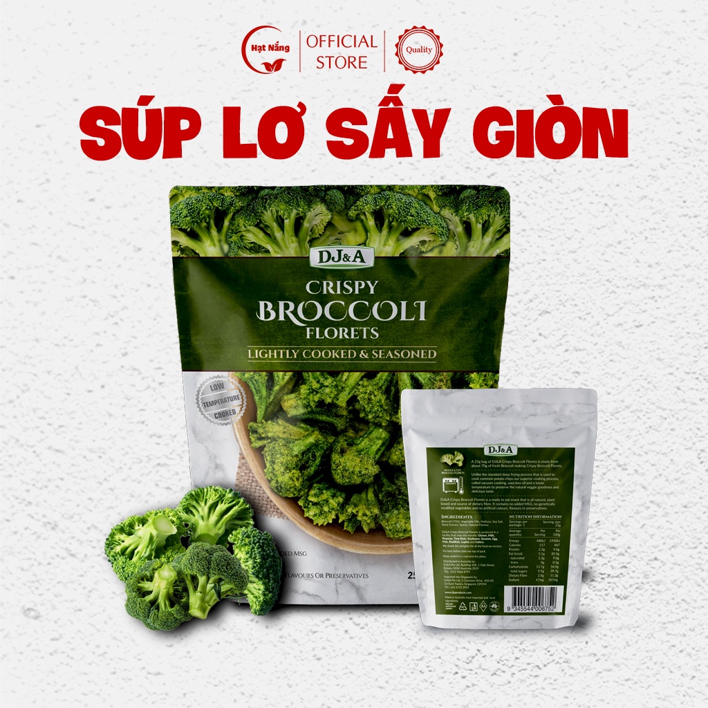 Súp Lơ Xanh Sấy Giòn DJ&amp;A 25gr