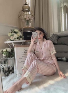 BỘ LỤA SATIN CARO Ô VUÔNG