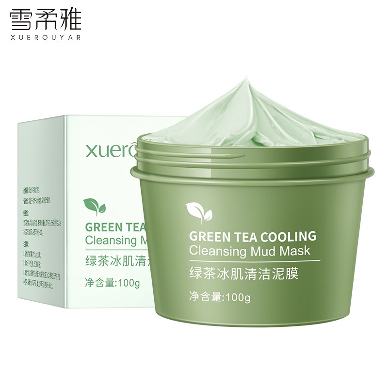 [Hàng mới về] Mặt nạ XUEROUYA đất sét chiết xuất trà xanh làm sạch sâu loại bỏ mụn đầu đen tiện lợi | BigBuy360 - bigbuy360.vn