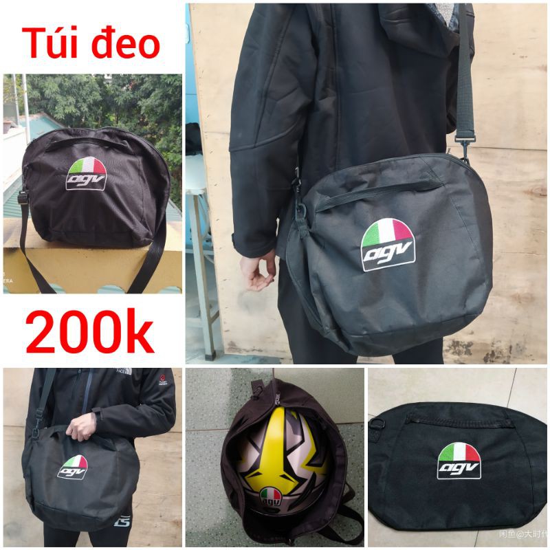 Túi đựng mũ bảo hiểm logo AGV