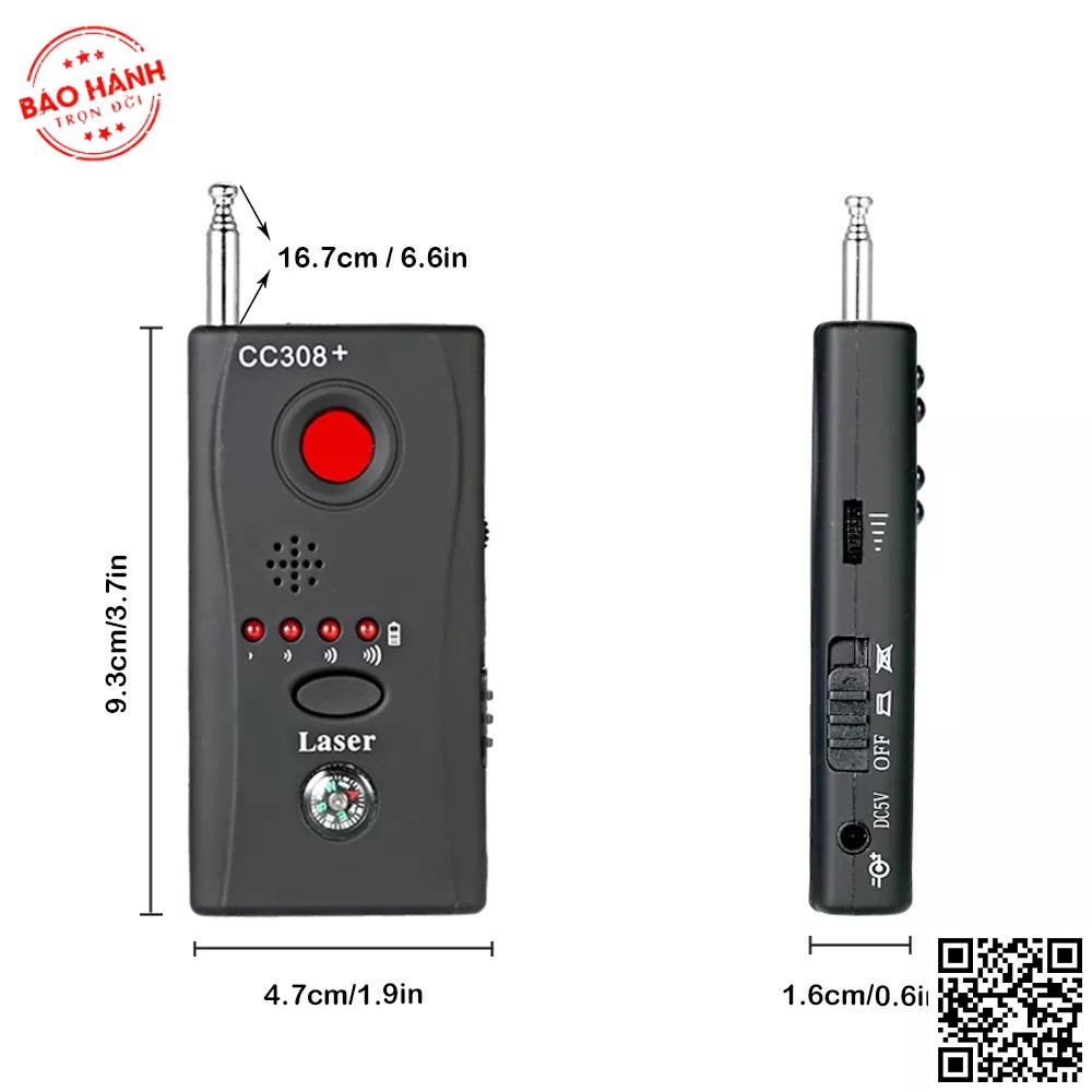 Máy dò Camera Phát Hiện Cam lắp quay lén 1973