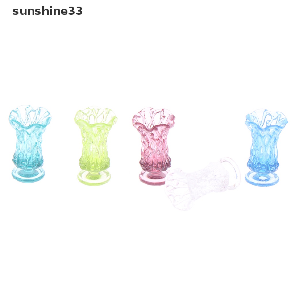 Lọ Hoa Mini Tỉ Lệ 1: 12 Dùng Trang Trí Phòng Khách / Nhà Búp Bê