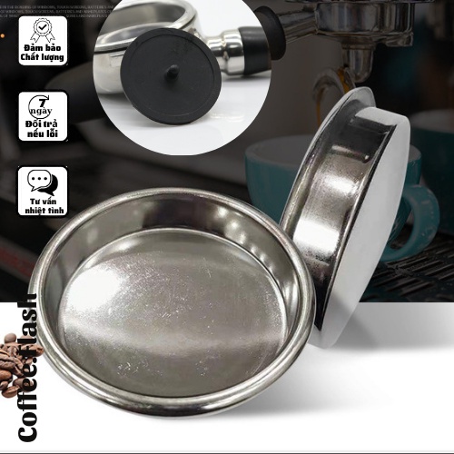 Phin mù inox  vệ sinh máy pha cà phê, phin mù cao su vệ sinh máy pha cà phê