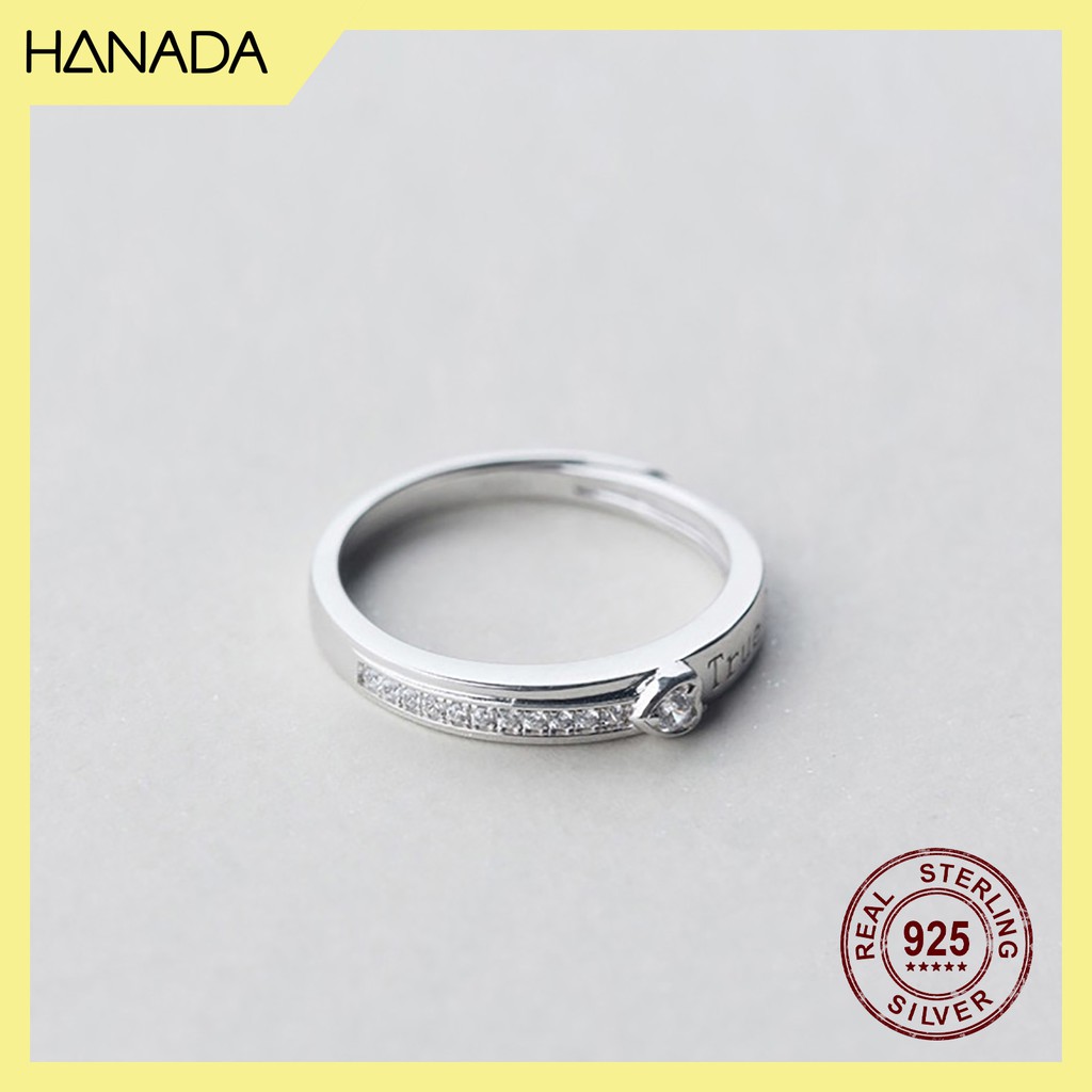 Nhẫn Cặp Bạc 925 Hanada R-2-S-0105 True Love