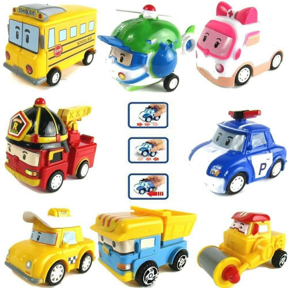 [ SIÊU RẺ ] 8IN1_BỘ 8 XE TRỚN ROBOCAR POLI VÀ NHỮNG NGƯỜI BẠN ( hàng loại 1 )