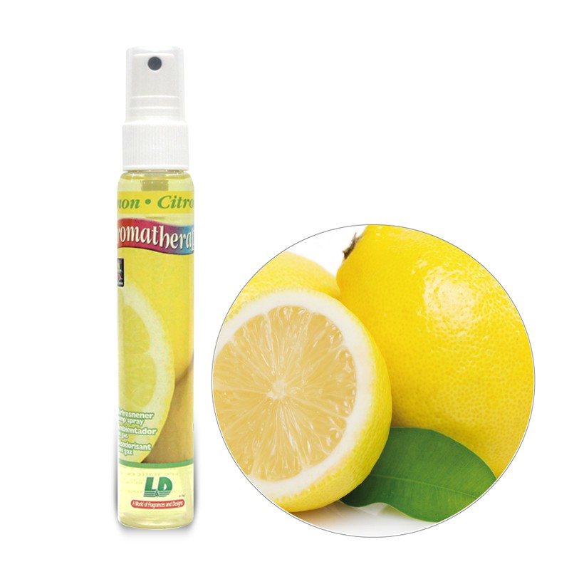 [Mã BMBAU50 giảm 10% đơn 99k] Nước Hoa Ô Tô Dạng Xịt L&amp;D Aromatherapy Lemon 60ml Nhập Khẩu Chính Hãng