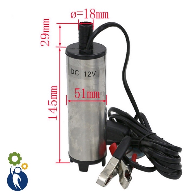 Máy Bơm dầu, bơm nước mini 12v, bơm dầu 12v