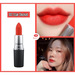 [SIÊU RẺ] Son MAC Powder Kiss Màu 303 Style Shocked – Đỏ Cam