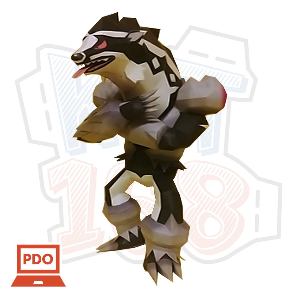 Mô hình giấy Anime Pokemon Obstagoon