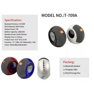 Loa Bluetooth SPEAKER T-709A - Kiểu Vỏ Ốc