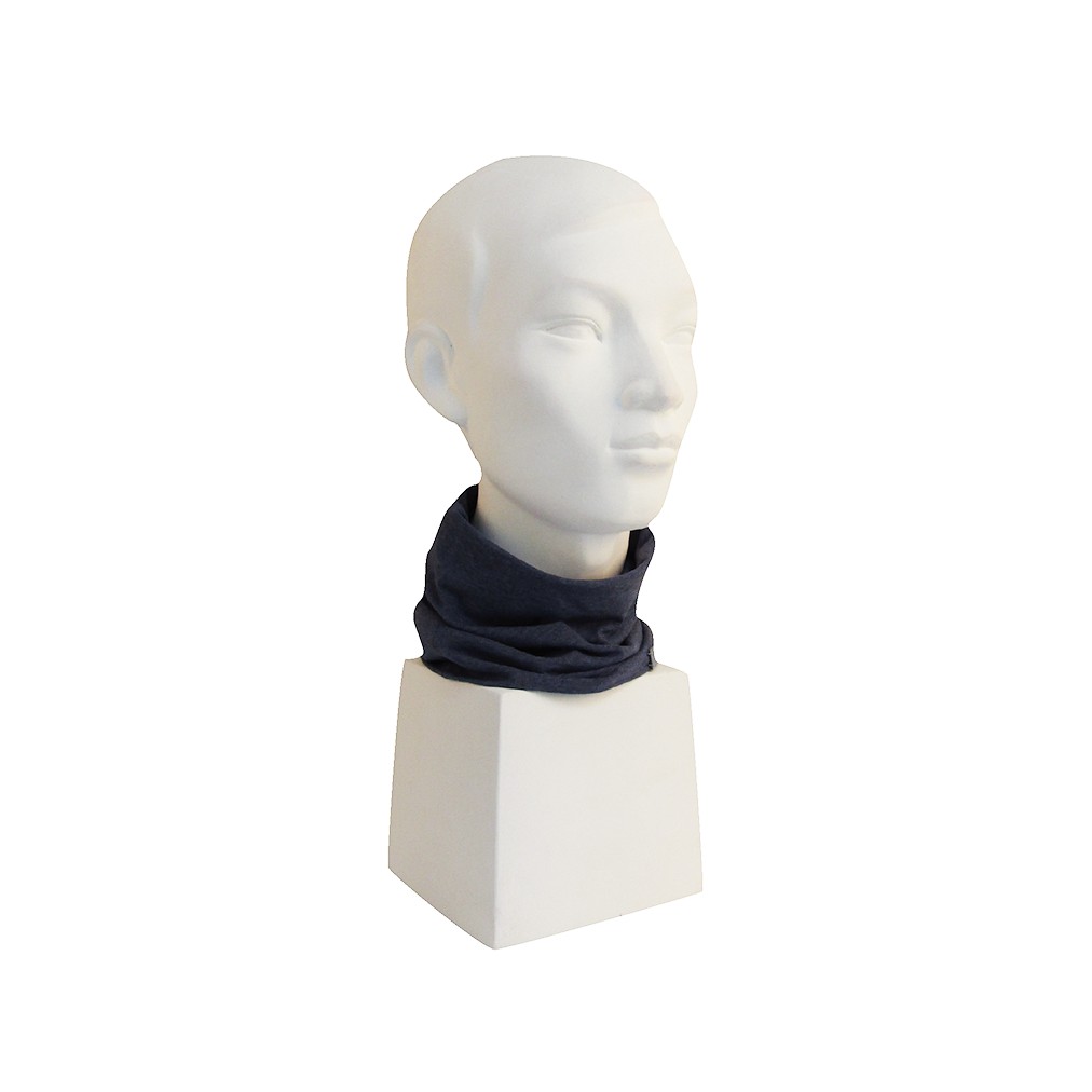 Khăn Khẩu Trang Người lớn Yvette Libby N'guyen Paris, SCARF MASK, Màu Xanh Navy, cotton