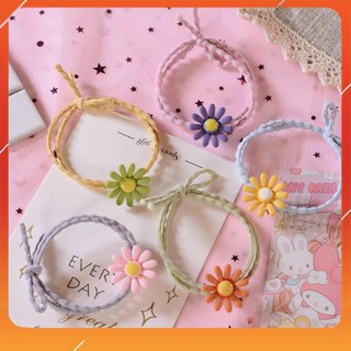 [RẺ VÔ ĐỊCH] SET 5 dây thun buộc tóc nhiều kiểu dễ thương, giá siểu rẻ