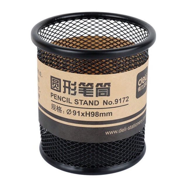Ống cắm bút hình tròn Deli 9172