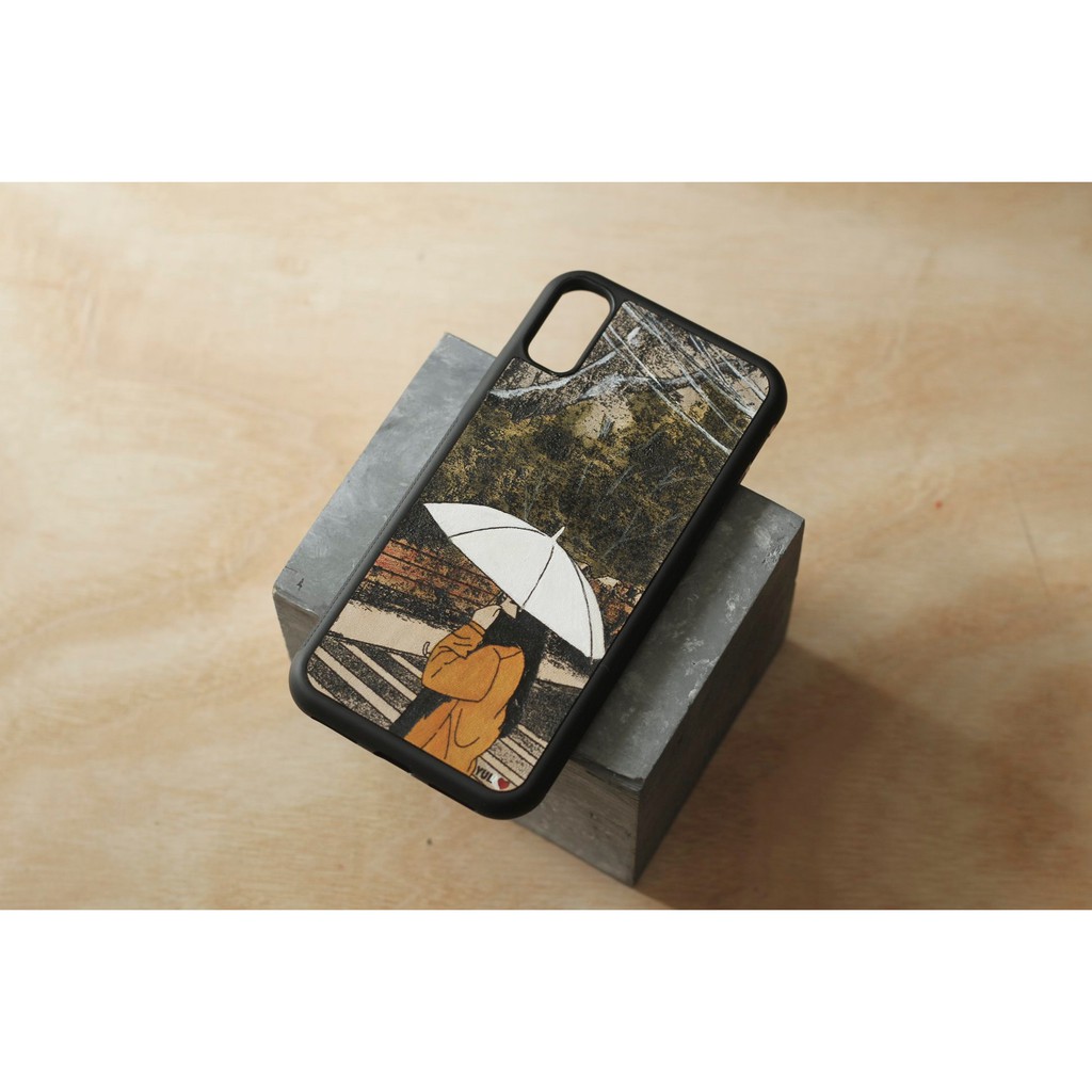 Ốp da Đỏ Case vẽ thủ công theo hình cá nhân - Custom Case - Ốp iphone/samsung - Docase.vn