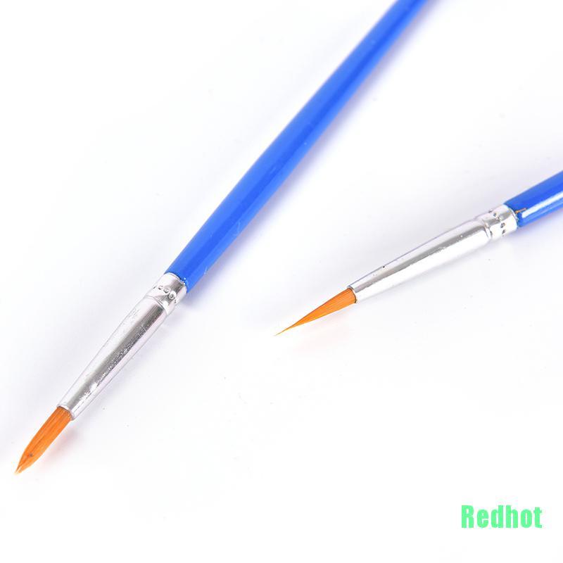 Set 10 cọ vẽ tranh màu nước acrylic đầu nylon nhọn mịn dành cho họa sĩ