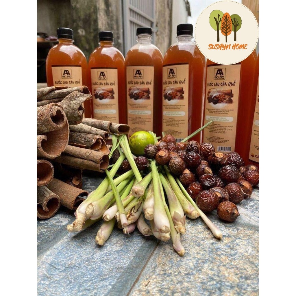 Nước lau sàn quế chanh sả Quế An An, xua đuổi muỗi và côn trùng, thảo mộc tự nhiên, không chất tẩy rửa, an toàn cho da