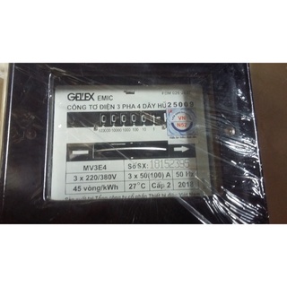 Công Tơ Điện 3 Pha  EMIC 50(100)A 220/380V  (Loại Bắt Trực Tiếp)