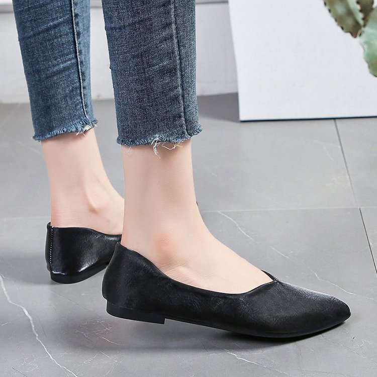 Giày Búp Bê Da Mềm Mũi Nhọn Hợp Thời Trang Size 35~41 42 43 | BigBuy360 - bigbuy360.vn