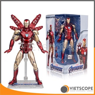 Mô hình người sắt Iron Man Mark 85 Marvel có khớp và tay rời - Có đế trưng bày
