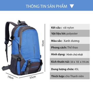 [SALE SẬP SÀN] Balo Du Lịch Dã Ngoại Hót CS9104