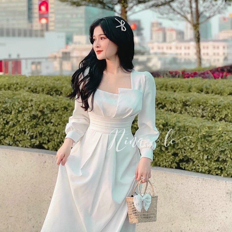 HÀNG CAO CẤP LOẠI 1-FREESHIP-Váy trắng dự tiệc sang trong-đầm trắng chụp hình cưới,đi du lịch siêu xinh-min.house86 | BigBuy360 - bigbuy360.vn