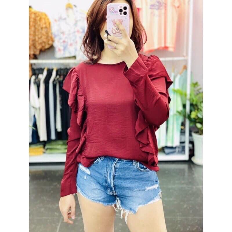 Sale áo lụa H.M dư xịn huỷ tem mác