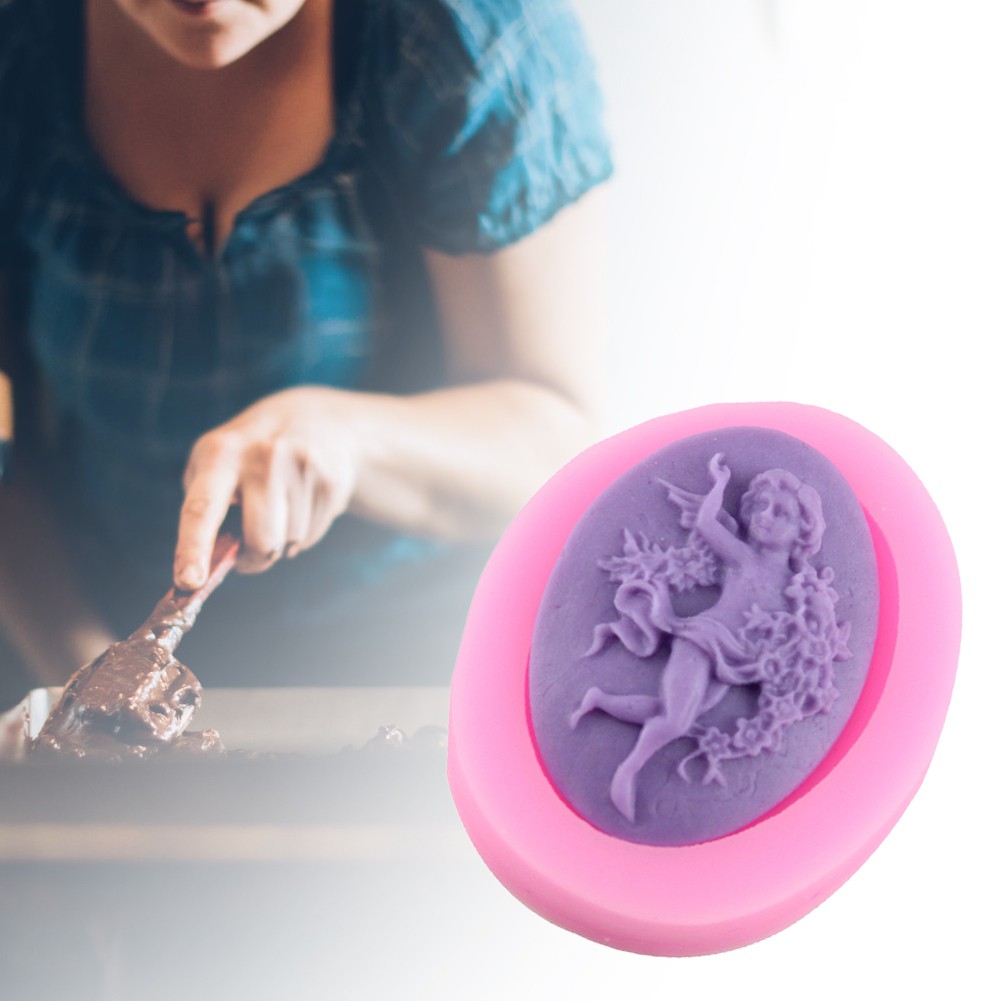 Baking Tool Angel Shape Embossed Food Grade Silicone Cake Mould