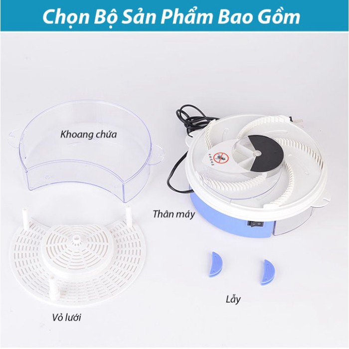 Máy Bắt Ruồi Tự Động  𝑪𝑨𝑶 𝑪𝑨̂𝑷  Bẫy Ruồi Thông Minh - BH 1 Tháng 1 đổi 1 - Phiên Bản Nâng Cấp