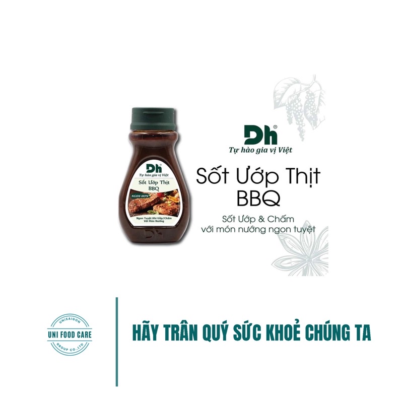 Hũ Sốt Ướp Thịt BBQ - Thương hiệu DH Foods
