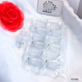 ( Giá sỉ) Set 12 kẹp tóc, kẹp càng cua 3 răng Orin K1163