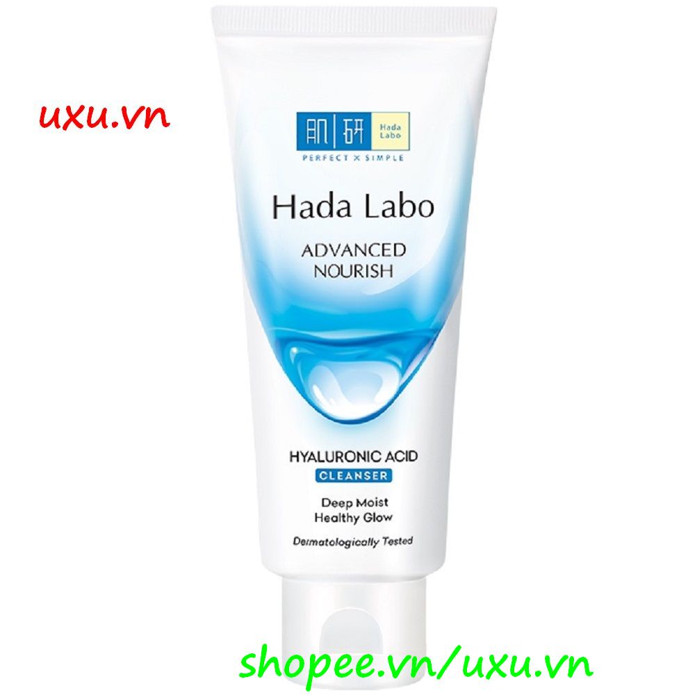 Sữa Rửa Mặt 80g Hada Labo Dưỡng Ẩm Tối Ưu Advanced Nourish Hyaluron Cleanser, Với uxu.Vn Tất Cả Là Chính Hãng.