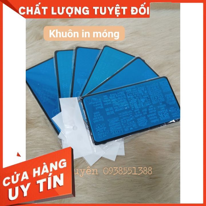 Khuôn in móng silicon làm móng tay chân (đi kèm con lăn ) 🍔FREESHIP 🍔hoa văn in móng tay ✔️ Khuôn in bằng thép không rỉ