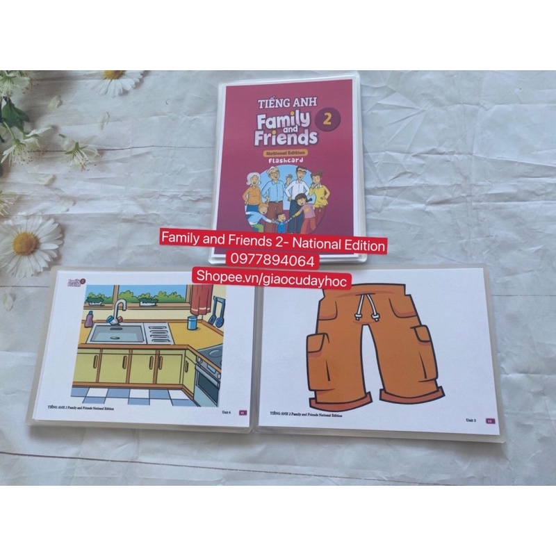 Flashcards Family and Friends 2- Phiên bản Natinonal Editon - mới nhất 2021