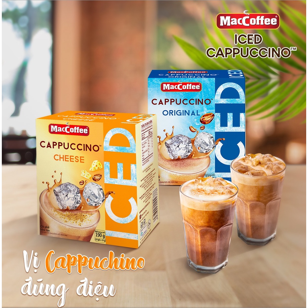 Cà phê MacCoffee Cappuccino truyền thống 190g Coffe Cafe