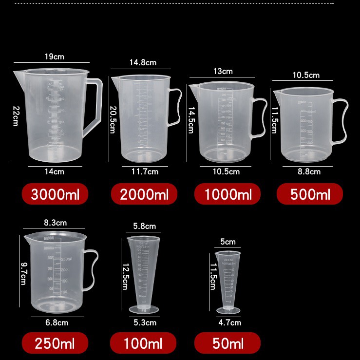 Ca đong định lượng 2000ml 3000ml 5000ml Ca định lượng 1L 2L 3L 5L