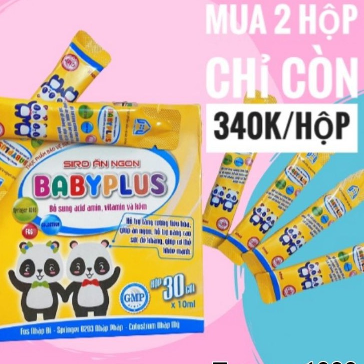 [ BABY PLUS ] Siro Ăn Ngon Baby Plus Giúp Bé Ăn Ngon, Ngủ Ngon Và Hấp Thụ Dưỡng Chất Tăng Cân Vượt Trội.