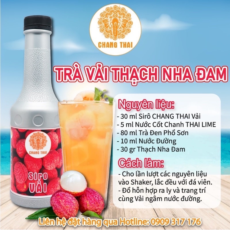 Siro Vải Chang Thai 1000ml