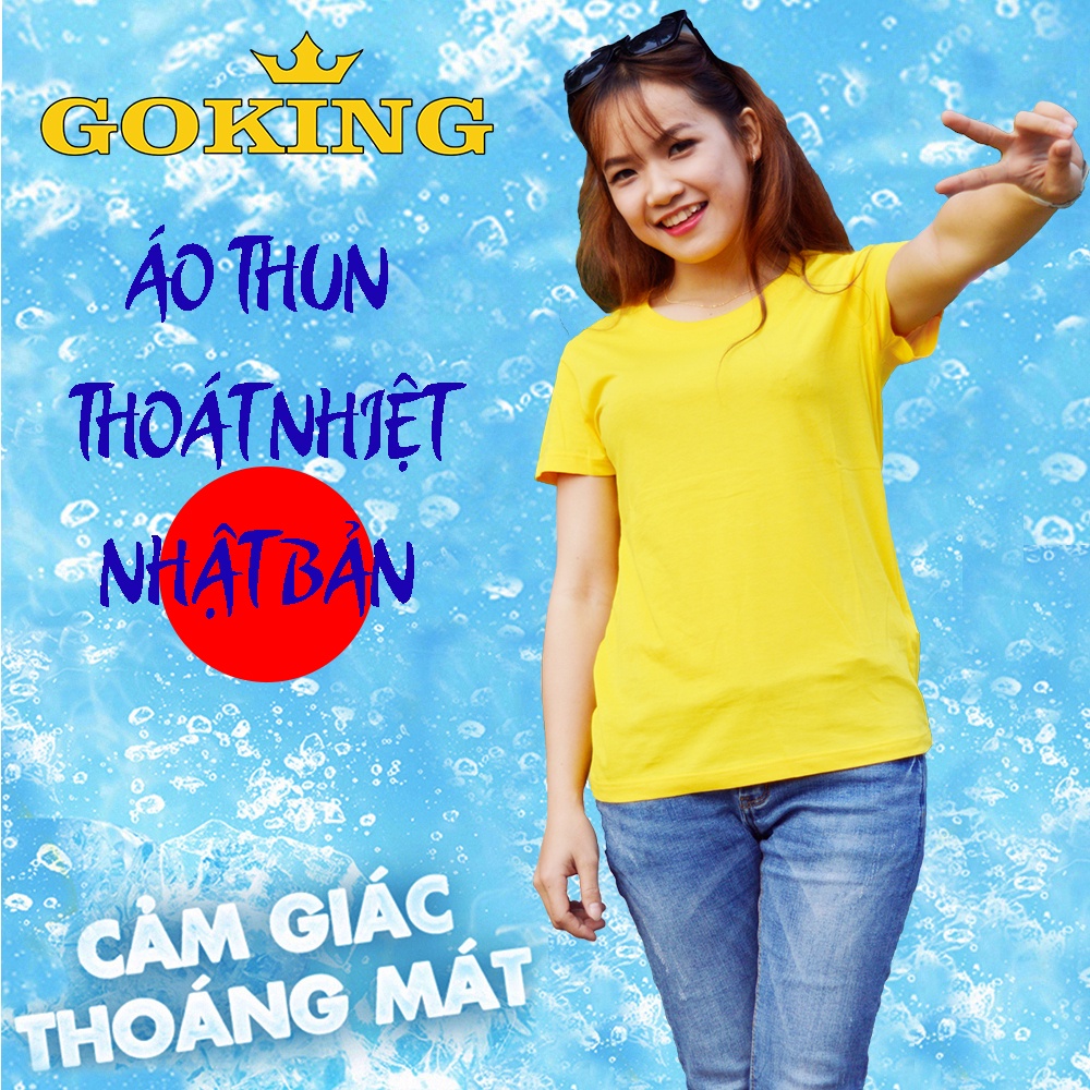 Áo thun nữ thoát nhiệt Nhật Bản GOKING cho mùa hè. Áo phông nữ hàng hiệu cao cấp, form riêng cho phụ nữ Việt Nam