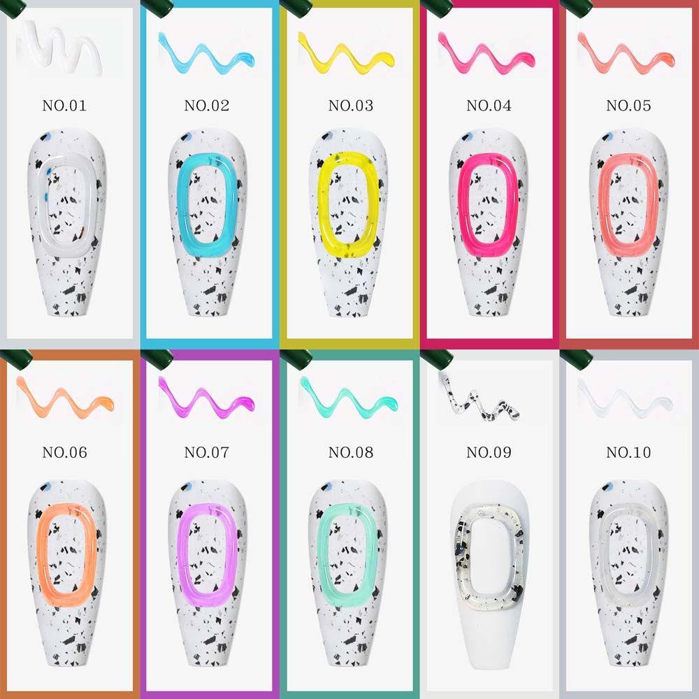 Gel Sơn Móng Tay 5D Co Giãn Màu Kẹo Phong Cách Hàn Quốc DIY