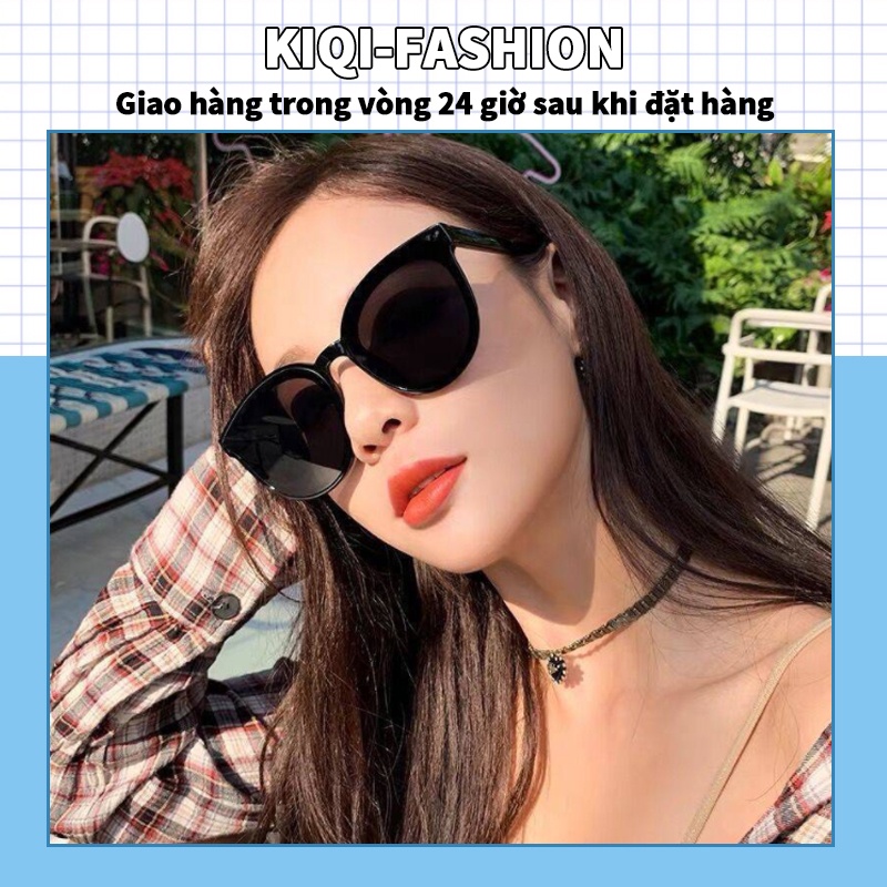 Kính mát chống tia UV400 cỡ lớn phong cách Hàn Quốc thời trang sành điệu