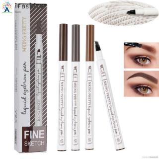Eyebrow Tattoo Pen Waterproof Eye Makeup 3 Colors Easy Use Eyebrow Pen Deep Color Pencil Eyebrow