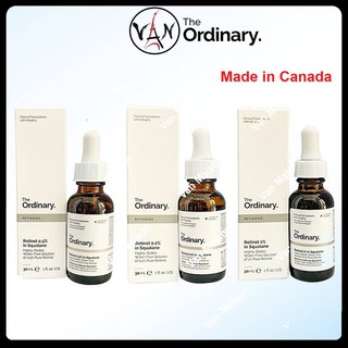 [ Ordinary phiên bản Canada ] Tinh chất chống lão hóa the ordinary retinol 0.2% , 0.5% , 1% in squalane 30ml