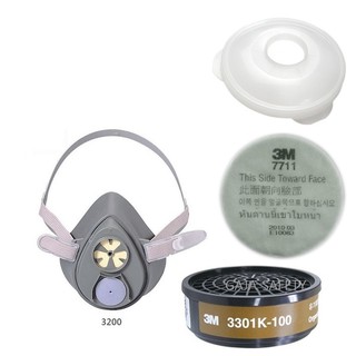 Bộ mặt nạ 3M 3200 chống độc, chống khói đám cháy, chống hoá chất độc hại, dùng phun thuốc sâu