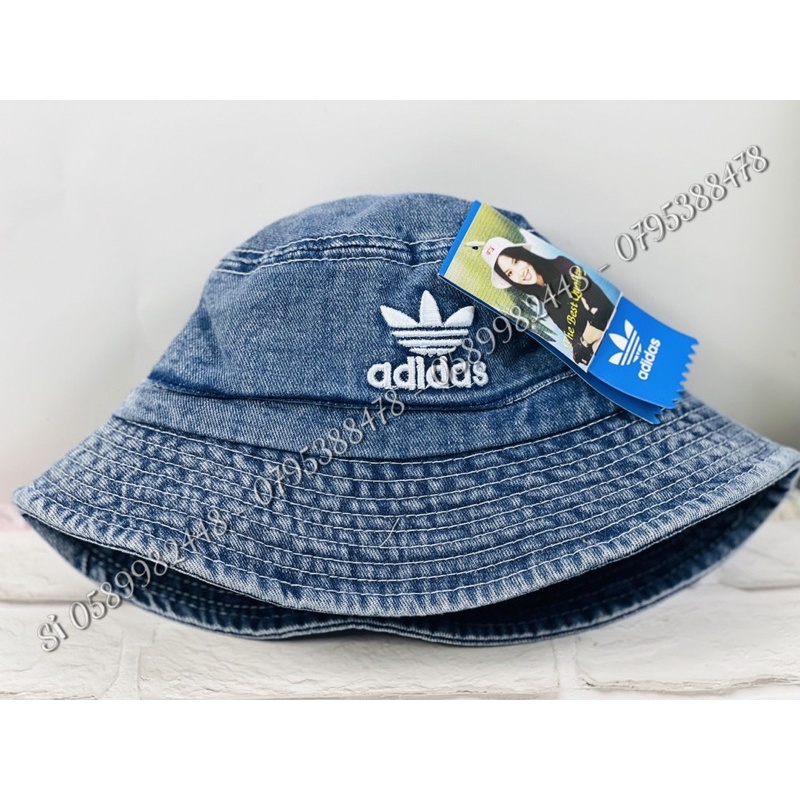 Mũ bucekt tai bèo JEANS thêu chữ vải goát cực xịn nam nữ