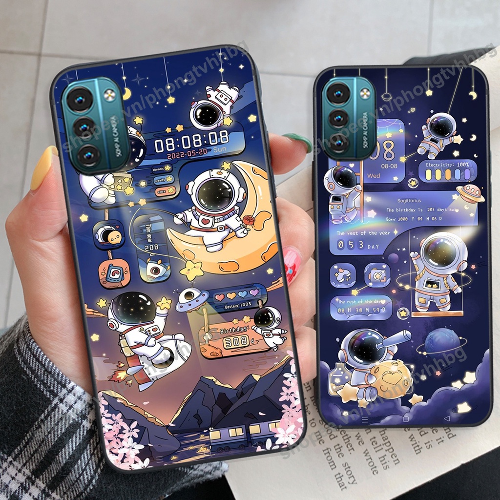 Ốp lưng Nokia G11 - Nokia G21 - Nokia 8.3 - Nokia X5 - Nokia X6 phi hành gia hoạt hình 3D cute giá rẻ